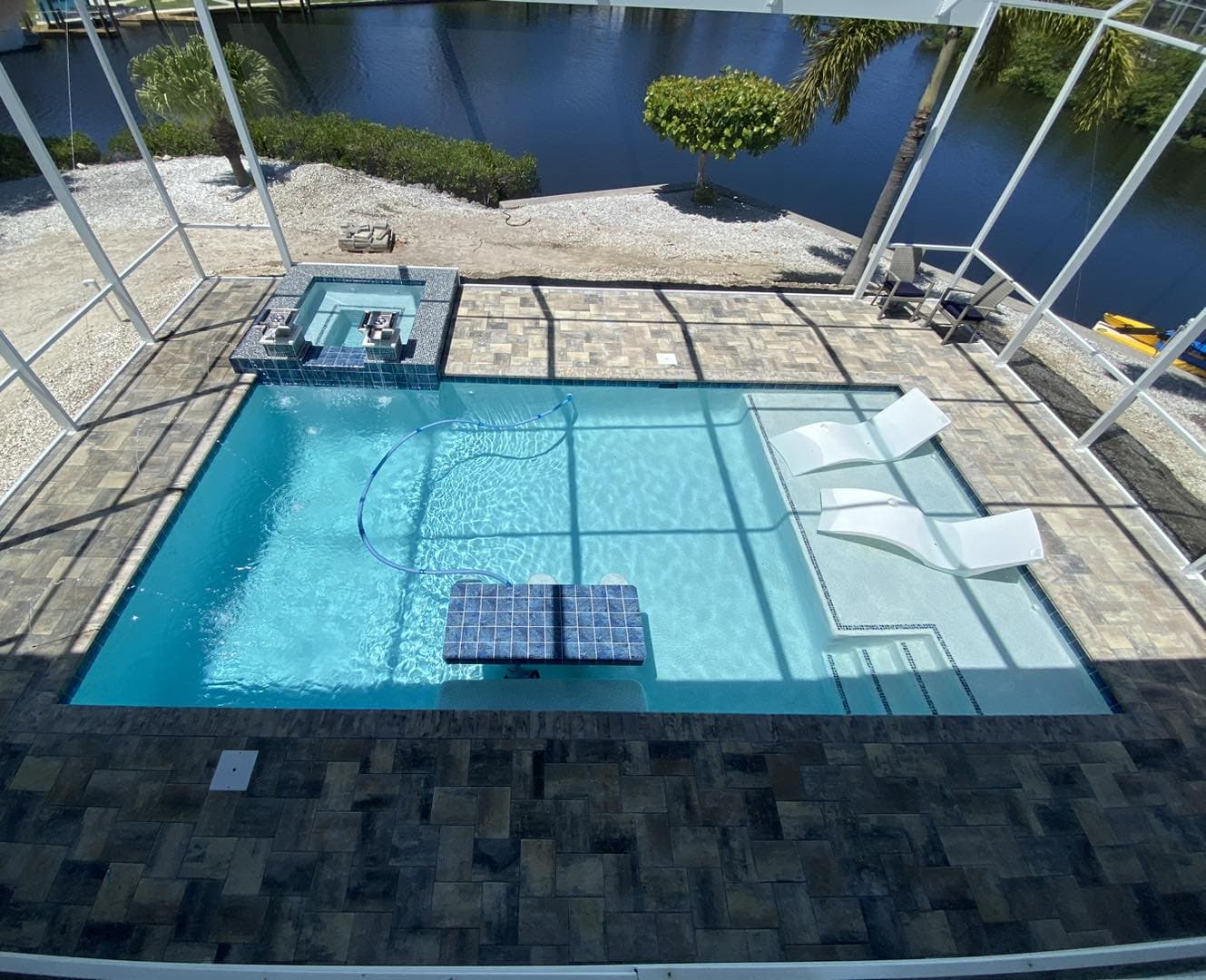 Pool & Spa with Sun Shelf - Bonita Beach